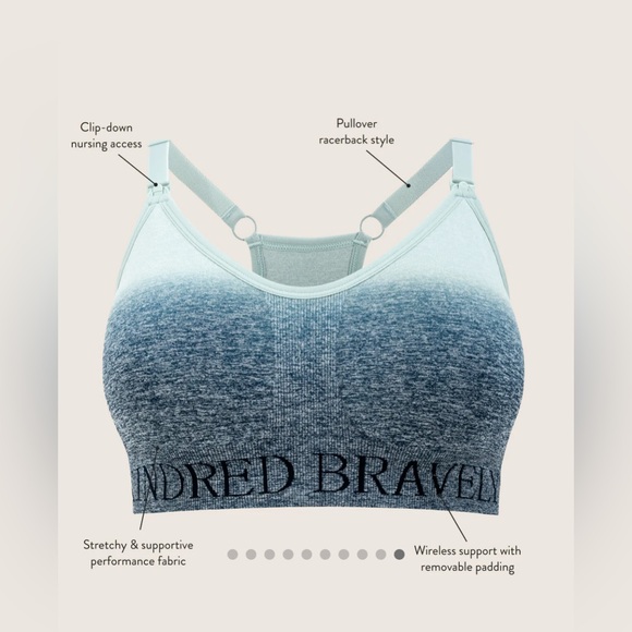 KINDRED BRAVELY Simply Sublime Nursing Breastfeeding Sports Bra in Black Size M - Picture 11 of 11